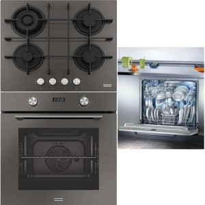 Pachet Sticla Gri Franke Cuptor, Plită si Mașină de spălat